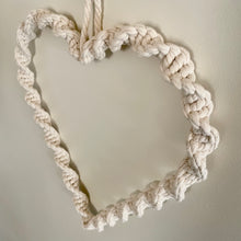 Load image into Gallery viewer, Macrame Heart Wreath
