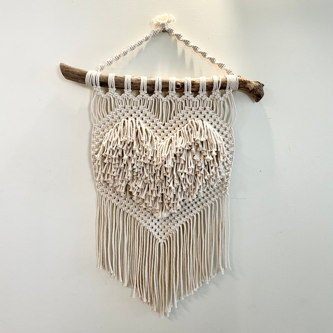 Macrame Fringe Heart